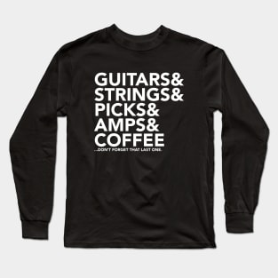 The Guitar List Long Sleeve T-Shirt